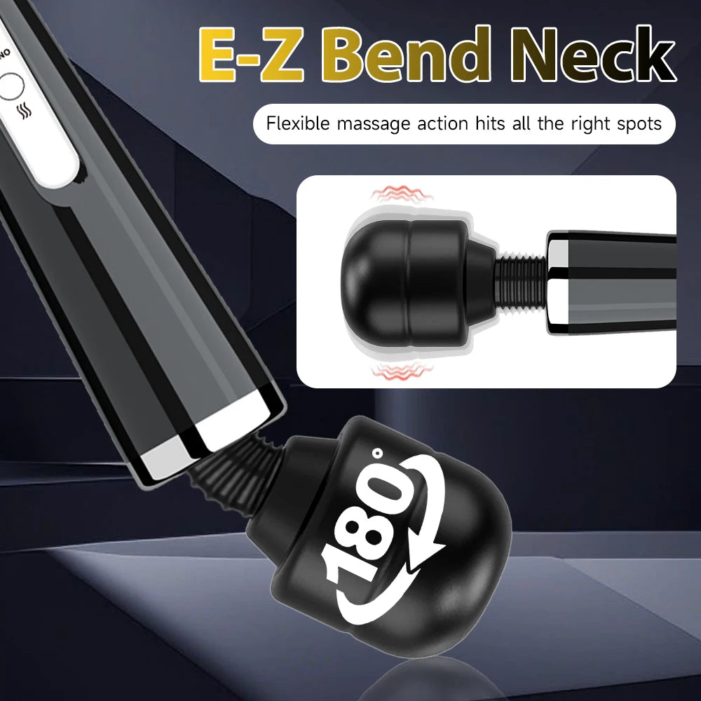 Electric Massager Powerful 10 Speed Body Relaxation Deep Tissue Muscle Relief Back Leg Neck Multifunctional Massage Equipment