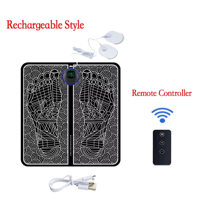 Electric Foot Massager Pad Muscle Massage Relaxation Trainer for Massage Fitness Outdoor Sport Home Family Relax