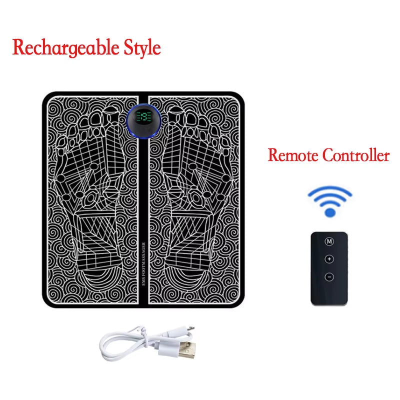 Electric Foot Massager Pad Muscle Massage Relaxation Trainer for Massage Fitness Outdoor Sport Home Family Relax