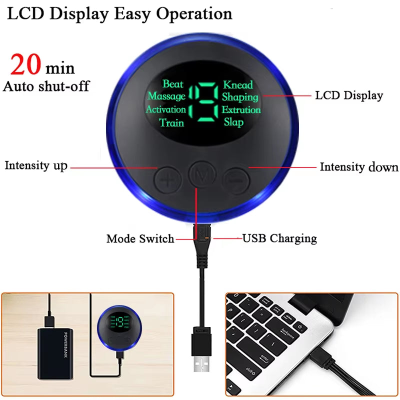 Electric Foot Massager Pad Muscle Massage Relaxation Trainer for Massage Fitness Outdoor Sport Home Family Relax