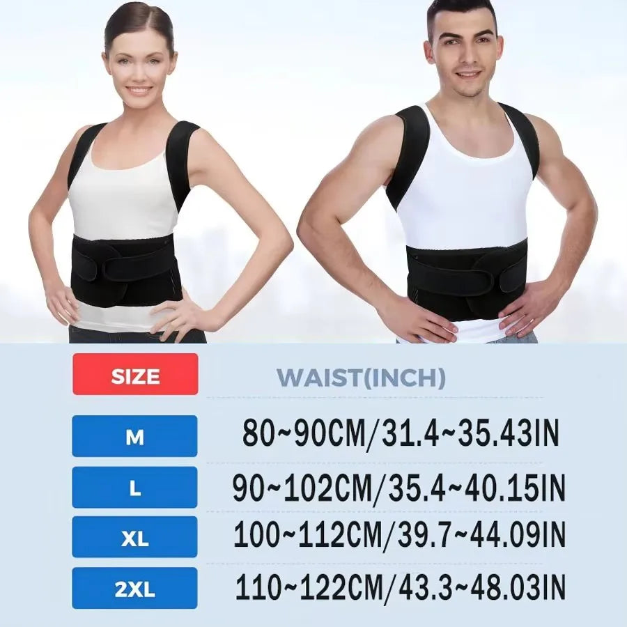 Back Brace Posture Corrector for Women & Men,Back Straightener,Scoliosis and Hunchback Correction,Adjustable Posture Trainer