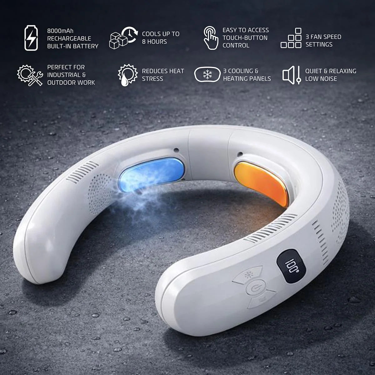Wearable 3-Zone Neck Cooler & Heater