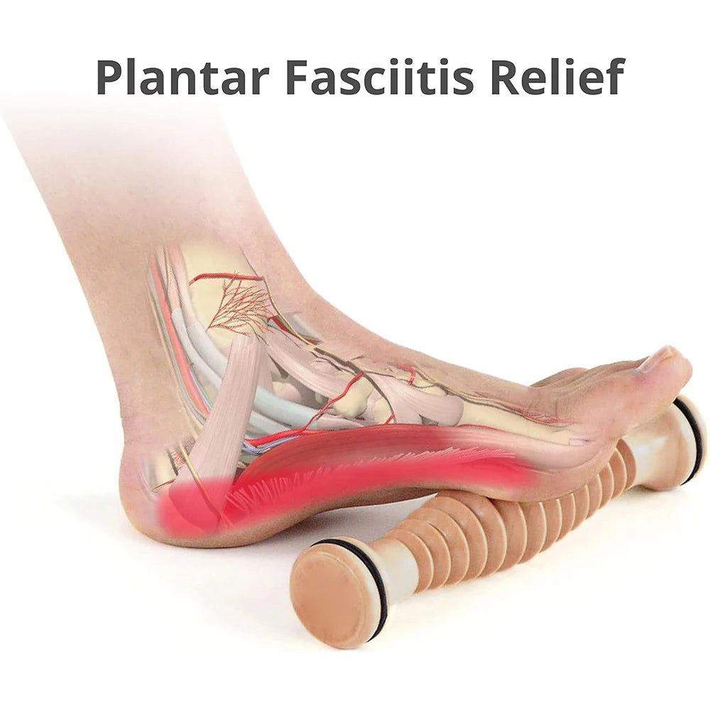 Wooden Massager Body Back Wooden Foot Roller, Foot Massager for Plantar Fasciitis, Stress Relief, Relaxation