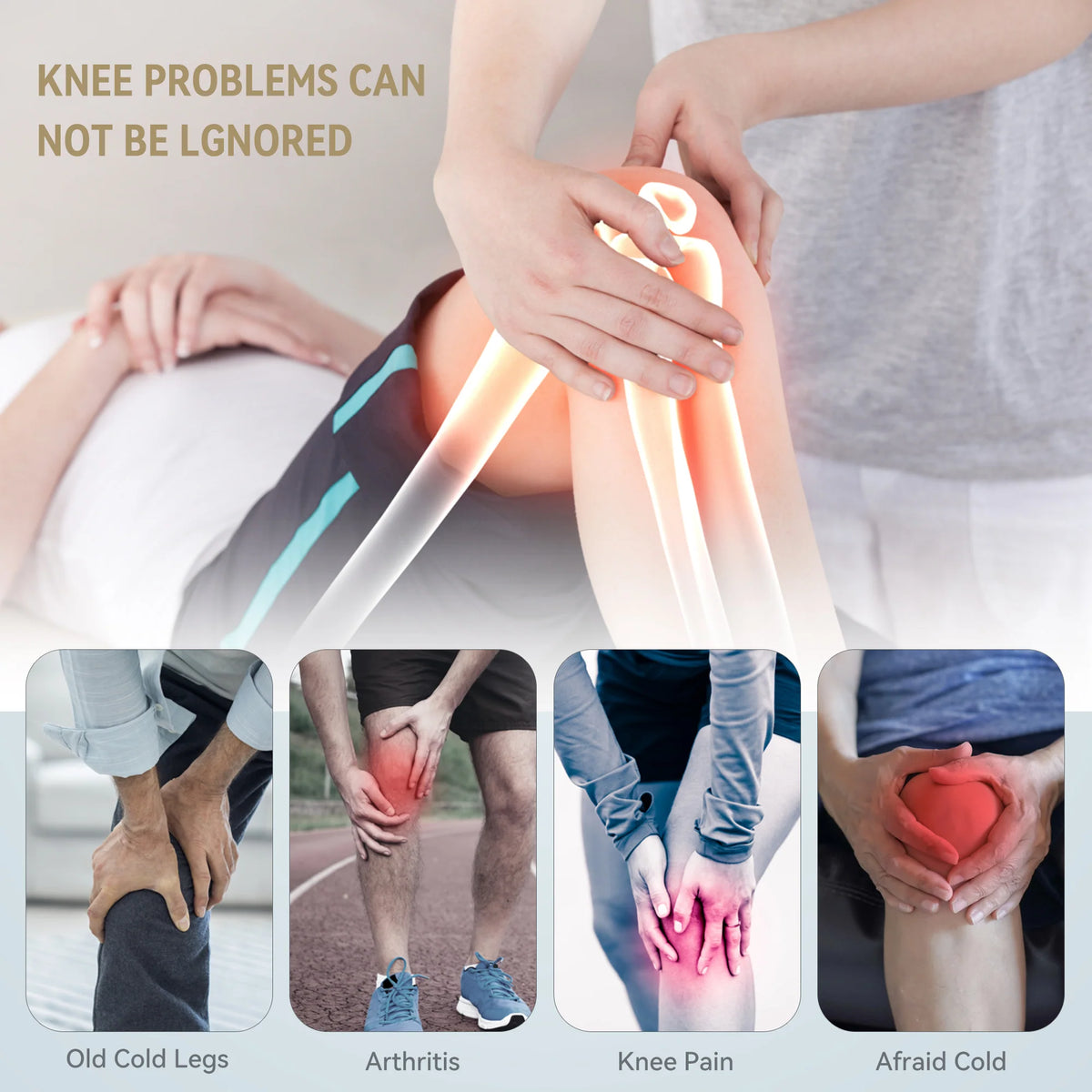 Therapeutic Leg and Foot Massager with Knee Heat | FT-011A