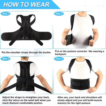 Back Brace Posture Corrector for Women & Men,Back Straightener,Scoliosis and Hunchback Correction,Adjustable Posture Trainer