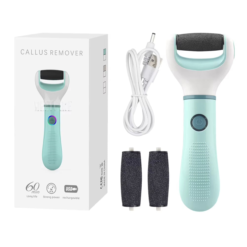 Electric Foot Grinder Auto Wireless Remove Dead Skin Calluses Cracks Hard Cracked Skin Pedicure Tool Waterproof Foot Cleaner