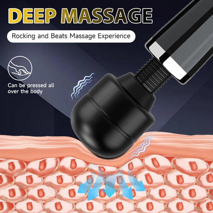 Electric Massager Powerful 10 Speed Body Relaxation Deep Tissue Muscle Relief Back Leg Neck Multifunctional Massage Equipment