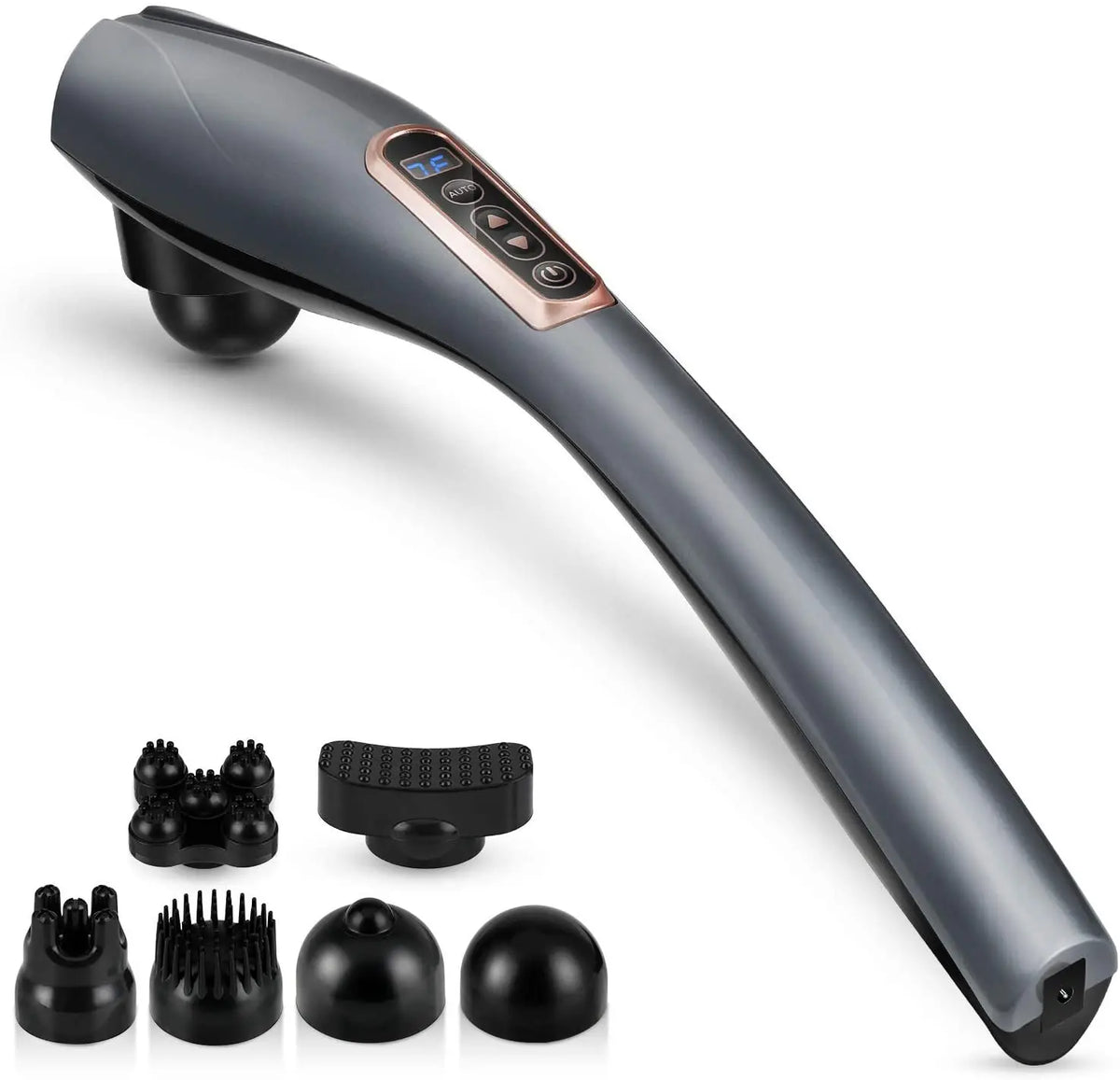 Back Massager Cordless Handheld Back Massager Handheld Electric Heat Deep Kneading Tissue for Full Body Pain Relief