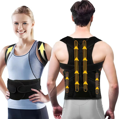 Back Brace Posture Corrector for Women & Men,Back Straightener,Scoliosis and Hunchback Correction,Adjustable Posture Trainer