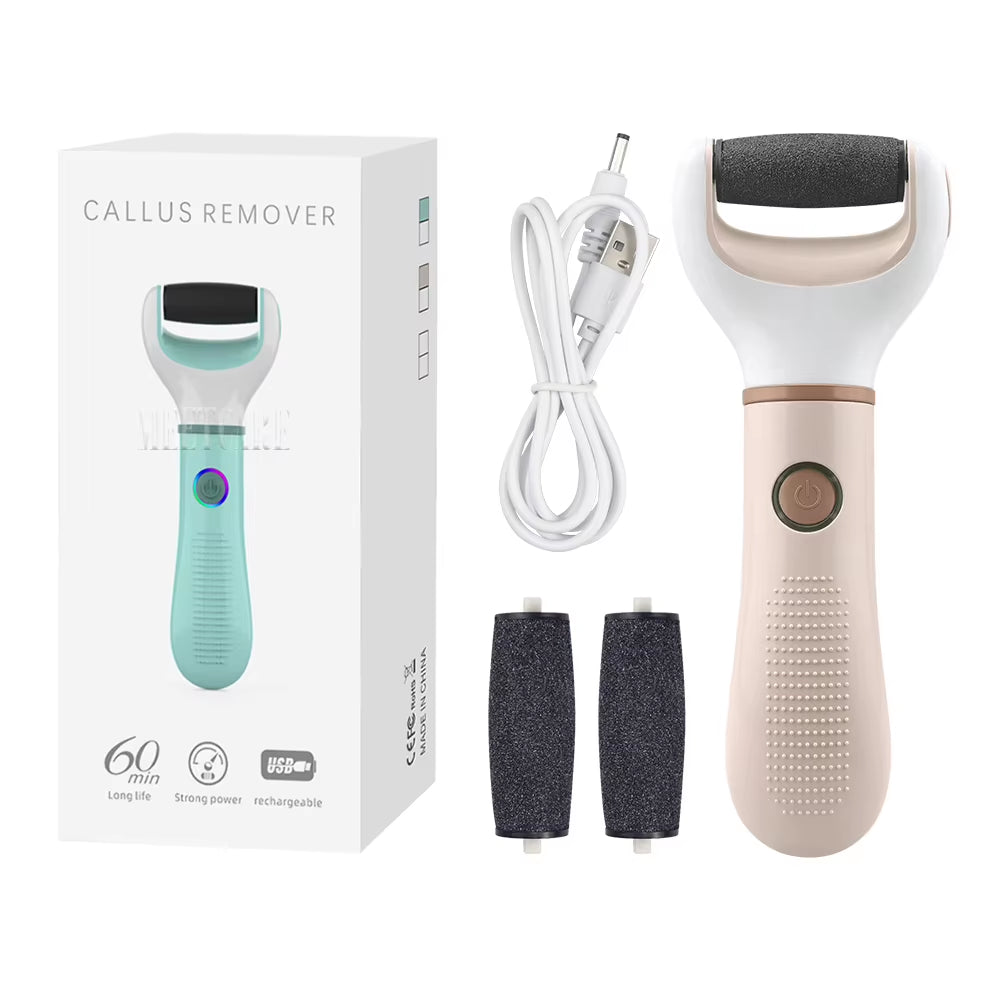 Electric Foot Grinder Auto Wireless Remove Dead Skin Calluses Cracks Hard Cracked Skin Pedicure Tool Waterproof Foot Cleaner