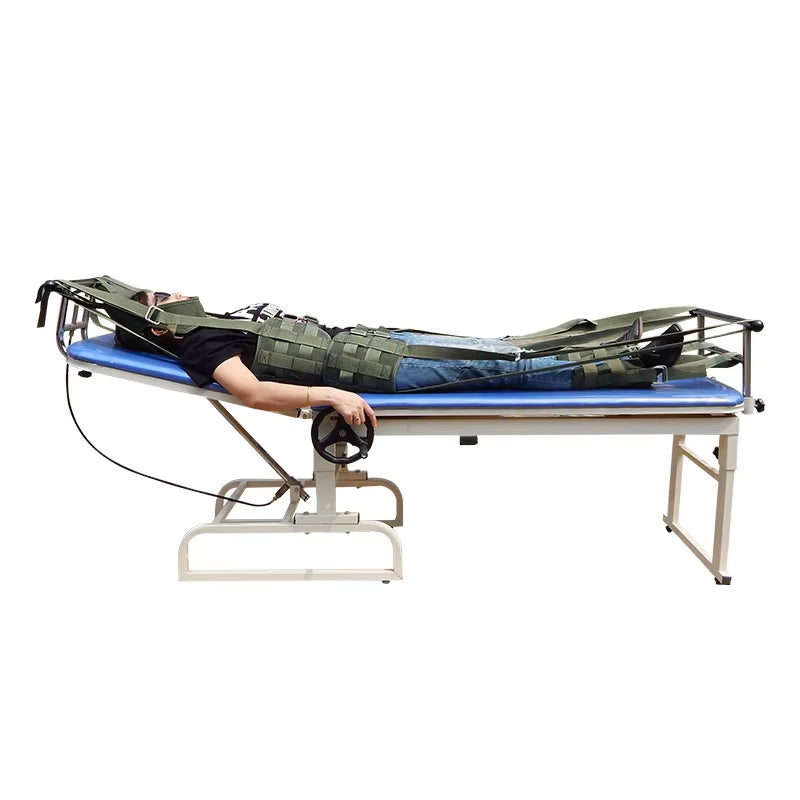 High Quality Folded Orthopedic Lumbar Spinal Traction Bed Hot Selling Metal Table Traction Device