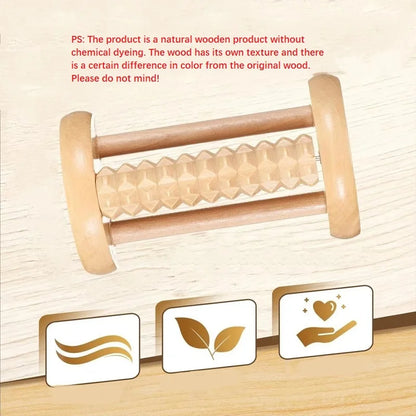 Wooden Massager Body Back Wooden Foot Roller, Foot Massager for Plantar Fasciitis, Stress Relief, Relaxation