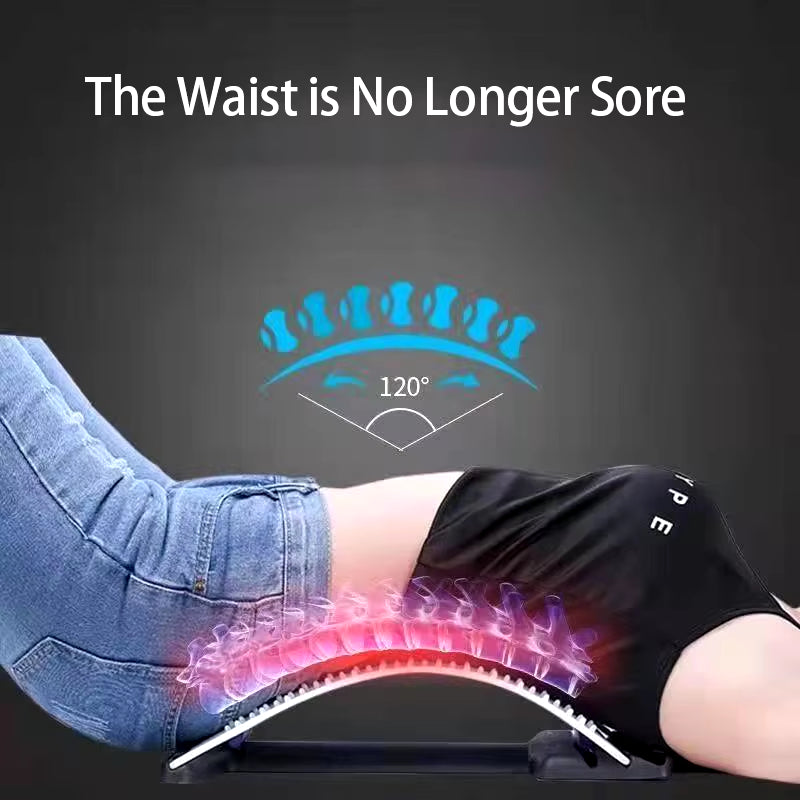 Back Stretcher for Back Pain Relief Multi-Level Back Cracker Board, Lower and Upper Back Support for Herniated Disc Fitness Yoga