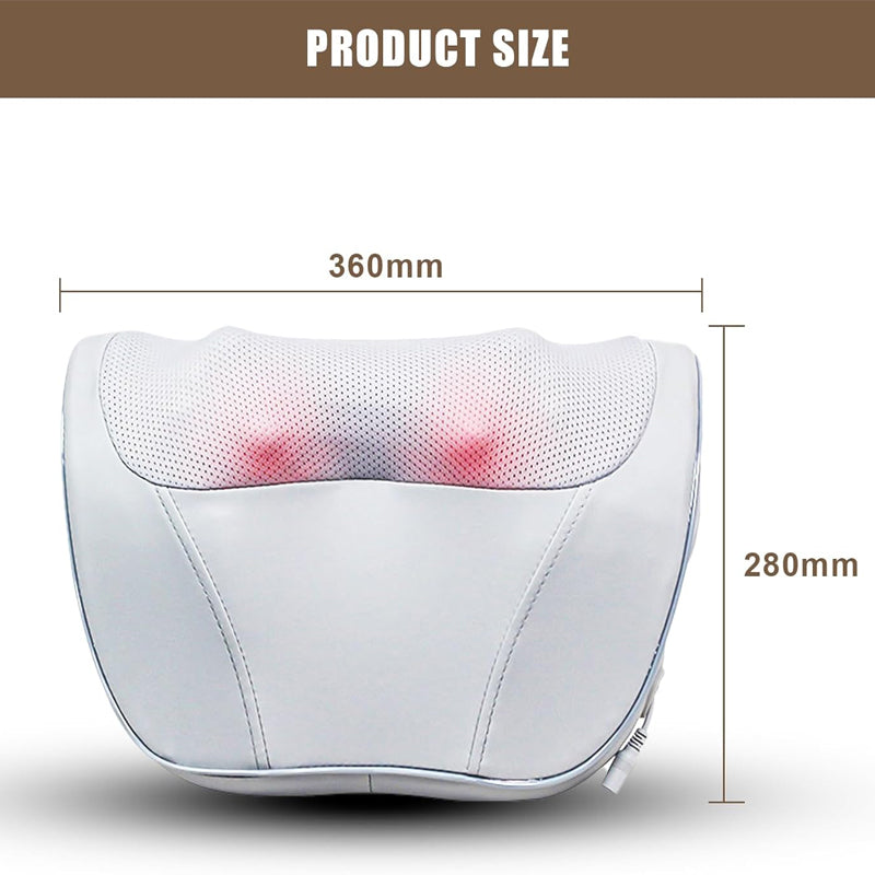 Massager Pillow with Heat and Deep Tissue Kneading for Body Pain Relief, Which Can Relax Waist, Shoulder and Foot, Easily Relieve Pressure at Home